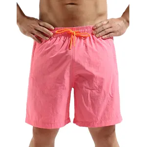 رجالي مجلس السراويل مخصص في الهواء الطلق الصيف ضوء الوردي Boardshorts للماء التسامي الصيد سراويل قصيرة بحر الأشعة فوق البنفسجية الملابس