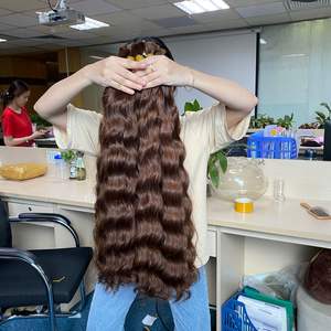 ผมมนุษย์แท้หยักศกสีน้ำตาลและหยิกถักเปีย - Product Image 1