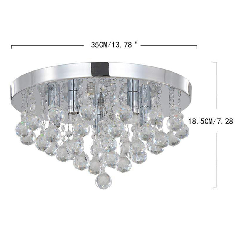 Современный круглый дизайнерский потолочный светодиодный Железный хрустальный светильник для гостиной и спальни