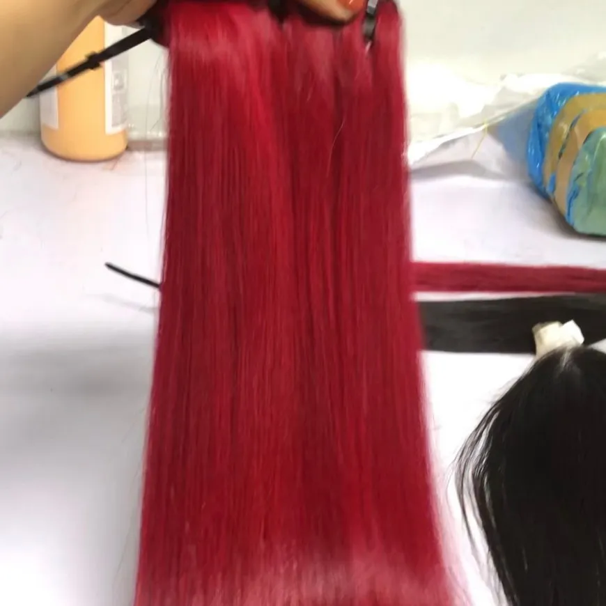 लाल बाल रंगे जा सकता है के लिए वियतनाम से मानव बनाया उच्च गुणवत्ता से प्रमाणित
