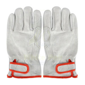 Gants de conduite en cuir de vachette, gants de sécurité de haute qualité, poignée droite pour le pouce, confortables, antidérapants, anti-impact, anti-chaleur - Product Image 1