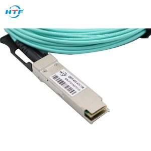 สายเคเบิลออปติคอล HTF OEM AOC สายเคเบิล<span class=keywords><strong>40G</strong></span> QSFP + สายออปติคอลที่ใช้งานอยู่ - Product Image 2