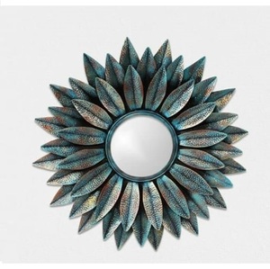 Hot Selling Iron <b>Mirror</b> Art <b>Irregular</b> Circular Living Room Metal Frame Wall <b>Mirror</b> Decor Christmas Vintage Luxury Space Casual - Product Image 4
