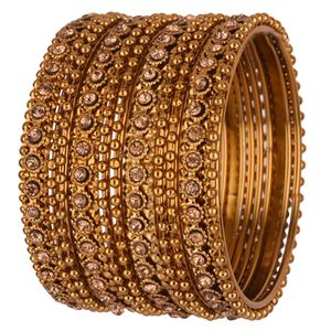 Joyería oxidada India Bohemia Vintage CZ, brazalete de cristal, pulsera para mujer, joyería de oro - Product Image 1