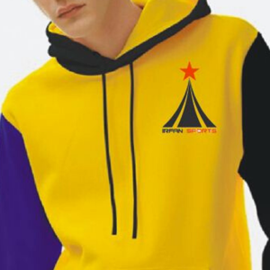 Sudadera con capucha de estilo callejero de algodón 100% Unisex Estampado multicolor de ganchillo de alta calidad para la temporada de invierno - Product Image 6