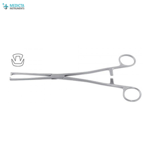 Pinces Tenaculum Museux - 2 x 2 dents, 24 cm, taille de mâchoire 10 mm - Product Image 1