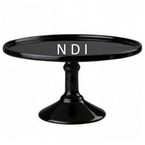 Décoration de table pour restaurant d'hôtel, support à gâteau artisanal à finition noire arrondie, support pour cupcakes - Product Image 1