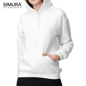 Sudadera con Capucha para Mujer SIMURA, 100% Algodón, Informal, con Bolsillos, Color Sólido, para Invierno y Otoño - Product Image 1