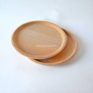 Assiette ronde en bois personnalisée nettoyage léger et facile pour collations desserts plats différentes tailles pour vaisselle - Product Image 5