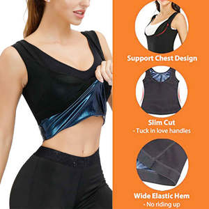 Chaleco moldeador de sudor para hombres y mujeres, camiseta de entrenamiento Premium, sauna, pérdida de peso, adelgazante - Product Image 4