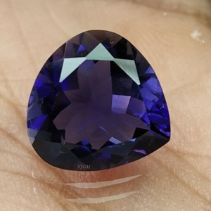 12mm Heart Cut Natural IOLITE Wholesale Factory Price High Quality Faceted Loose Gemstone Per Carat NATURAL IOLITE - Product Image 4