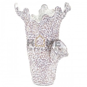 Arbre de sous-marin en métal, de luxe, en émail blanc, Vase métallique polyvalent - Product Image 4