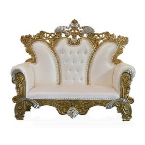 Wedding Classic Couch in Baroque Style Modern Wedding Bridal Sofa <b>for</b> <b>Sale</b> Luxury Reception Stage Carved <b>Wooden</b> Sofa - Product Image 1