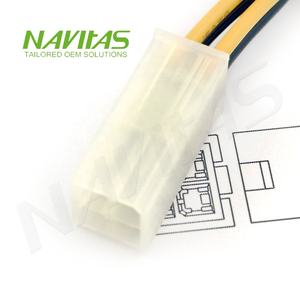 Faisceau de câbles Molex 5559 personnalisé à 4 broches avec connecteur Mini Fit - Product Image 3