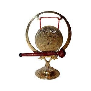 Gong de salle à manger en laiton/bois, Design à la main imprimé, décoration de cuisine, en laiton, décoratif, 1 pièce - Product Image 6