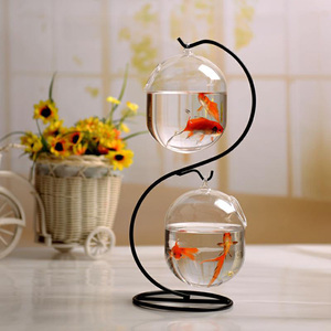 Décoration De bureau <span class=keywords><strong>Rond</strong></span> <span class=keywords><strong>En</strong></span> Fiber de Verre Goldfish <span class=keywords><strong>Aquarium</strong></span> Table Petit <span class=keywords><strong>Aquarium</strong></span> - Product Image 4