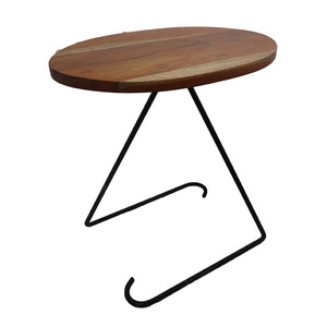 Tabouret en acier inoxydable avec haut en bois, offre spéciale, confortable, nouveau Design à la main, Table basse de luxe Antique - Product Image 2