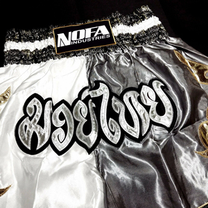 ชุดต่อสู้ MMA แบบปรับแต่งได้สำหรับมวยไทยขาสั้นสำหรับต่อสู้ในกรงแบบไทย - Product Image 5