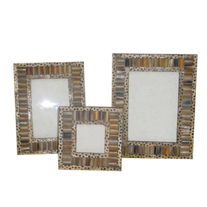 Premium Rectangular Multicolor Striped Bone Picture <b>Frame</b> - Product Image 5