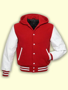 Best Quality Winter Wool <b>Jacket</b> Customizable Red Varsity Letterman Style for Men Women Stand Chenille Embroidery PU Material - Product Image 4