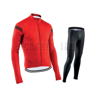 Vêtements de cyclisme pour femmes en gros Vêtements de vélo avec bande réfléchissante Ensemble de cyclisme unisexe - Product Image 1