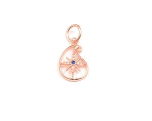 Venta caliente personalizado plata esterlina Rosa colgante chapado en oro rosa para fiestas infantiles precio para el Judaísmo - Product Image 2