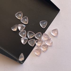 6 มม.8 มม.10 มม.กุหลาบธรรมชาติควอตซ์ล้านล้านตัดสอบเทียบอัญมณีกึ่งมีค่าขายส่งหลวมหินสีชมพูเครื่องประดับทํา AAA - Product Image 1