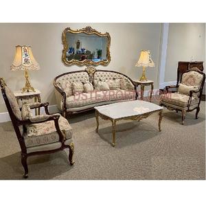 Juego de sofás de estilo indio clásico para el hogar, conjunto de sofás de madera real, diseño tradicional para sala de estar, recién llegado - Product Image 1