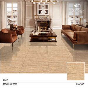 กระเบื้องพอร์ซเลนแบบมันเงา ขนาด 600x600 มม. คุณภาพมาตรฐานยอดนิยม สไตล์โมเดิร์น กันลื่น ราคาถูก ผู้จัดจำหน่ายในอินเดีย - Product Image 2