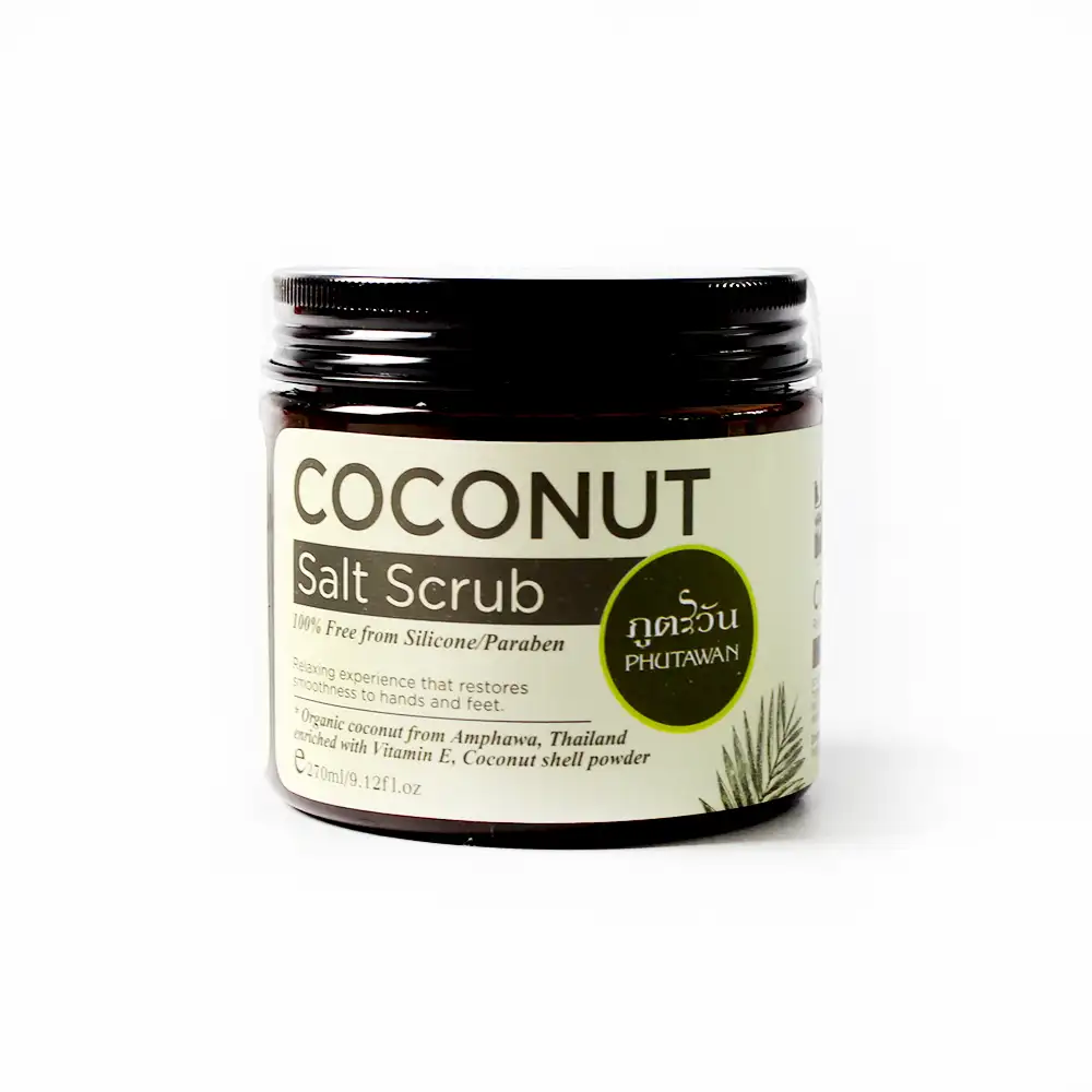 Natural Formula Organic Coconut Hand & Foot Salt Scrub Skin Exfoliating 270g Wholesale OEM Private label accepted