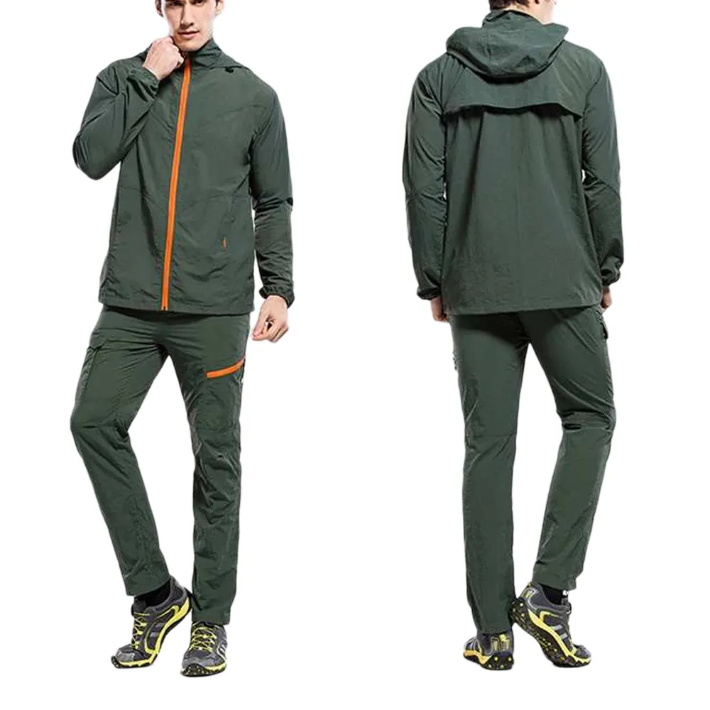 2021 Men Pants Lightweight Fishing Clothes Outdoor Hiking Camping Sets Climbing Cycling Suit