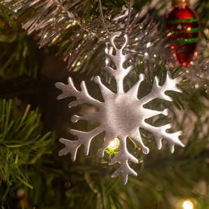 Adorno navideño de copo de nieve, colgador de árbol de navidad, decoración para guirnalda - Product Image 2