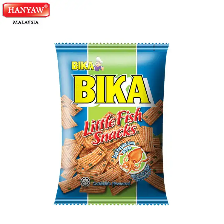 [Malaysia] Pengiriman Cepat + Bersertifikat Halal BIKA LittleFish Makanan Ringan Cumi-cumi Flavoured ( 10 Pcs X 6 Tas X 70G/Ctn)
