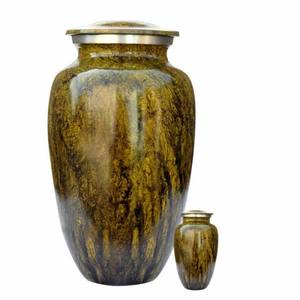 โกศใส่เถ้ากระดูกอลูมิเนียมสำเร็จรูปสีแสดงลายธงอเมริกันทหารสีฟ้า - Product Image 5