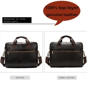 Nouvelle Mode en cuir sac de messager documents épaule en cuir porte-documents hommes Offre Spéciale classique hommes ordinateur portable sac cartable - Product Image 2