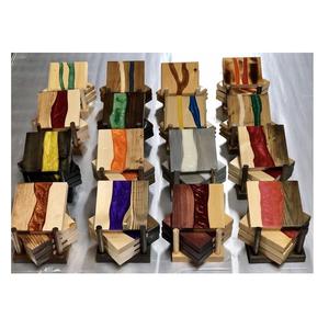 Posavasos de madera y resina diferentes para beber cerveza café teaHot productos de venta para uso hecho a mano con venta - Product Image 6