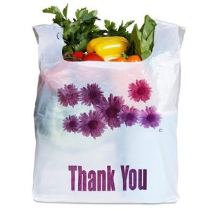 Bolsas de Compras HAPLAST de HDPE Reciclado con Refuerzo Lateral Termosellado Tipo Camiseta - Product Image 1
