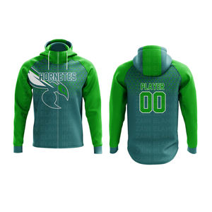 SWEATSHIRTS À CORDON PERSONNALISÉ EN GROS BON MARCHÉ HAUTE SUBLIMATION PERSONNALISÉ QUALITÉ DE L'ÉQUIPE HOODIES VÊTEMENTS DE SPORT - Product Image 2