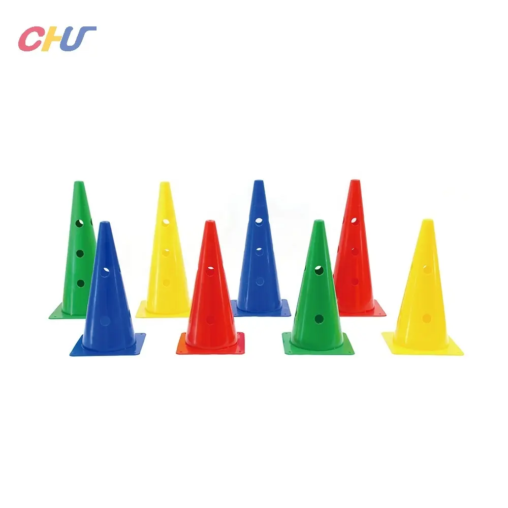 15" / 18" PE training marker Football Soccer Sports training cones Agility training sports cones Multifunction Durable Cone