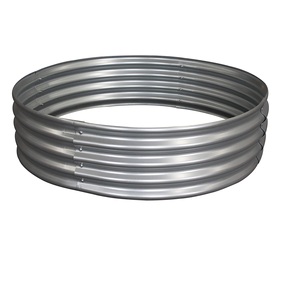 Jardinière en métal galvanisé de haute qualité lit de jardin ovale pour une utilisation en extérieur article décoratif - Product Image 5