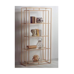 Handmade Metal 4 Tier <b>Book</b> Shelf Rack Customized Size And Shape <b>Book</b> Shelf Display Rack For Home Library Usage - Product Image 1