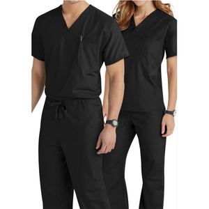 Bangldesh-uniforme con cuello en V para hombre y mujer, uniforme de costura con personalidad, ropa de trabajo para salón de belleza y Spa - Product Image 4