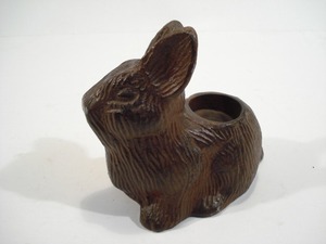 Sculpture de jardin en fonte d'aluminium lapin lapin pour décor de jardin - Product Image 3