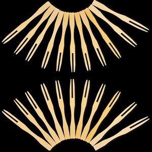 Cubiertos de madera desechables <span class=keywords><strong>Tenedor</strong></span> Durable Mini <span class=keywords><strong>Tenedor</strong></span> de fruta de madera para comedor de fiesta - Product Image 6