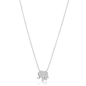 Pendentif éléphant minimaliste pour femme, pendentif en argent Sterling turc, vente en gros, bijoux élégants et à la mode, fait à la main - Product Image 1