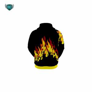 Sudadera con capucha con logotipo personalizado unisex, sudadera de invierno de poliéster 100%, ajuste de gran tamaño, longitud corta, patrón sólido, suministro al por mayor - Product Image 3