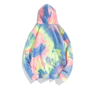 เสื้อฮู้ดผ้าเกล็ดปลาเทอร์รี่สำหรับผู้ชายและผู้หญิงเสื้อสเวตเตอร์มัดย้อมสี100% มีโลโก้ด้านหน้าเป็นสิ่งจำเป็นสำหรับฤดูหนาว - Product Image 4