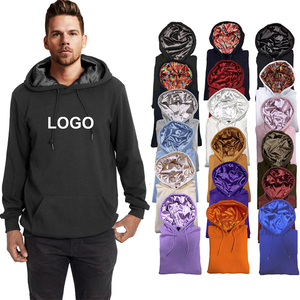 Camiseta con capucha de satén para hombre, ropa premium con logotipo personalizado, unisex, de alta calidad - Product Image 3