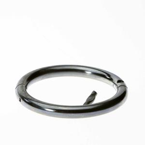 Anillo de toro de alta calidad, acero inoxidable, 2,75 pulgadas, con punto de piercing automático completo con tornillo de cizalla de latón - Product Image 2