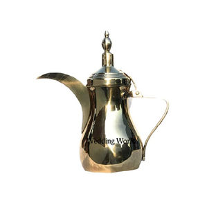 Tetera de Metal Vintage, Simple y Lisa, para Hotel y Cocina, Cafetera Clásica, Elegante y Moderna, Dallah Árabe de Metal - Product Image 1